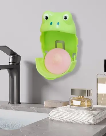 กล่องใส่สบู่กบติดผนัง รูปกบ