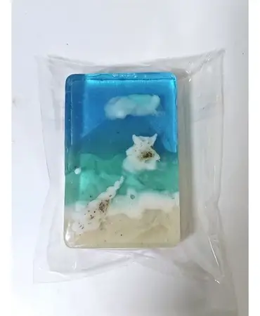 สบู่กลีเซอรีน ลายทะเลชายหาด สบู่ของชำร่วย