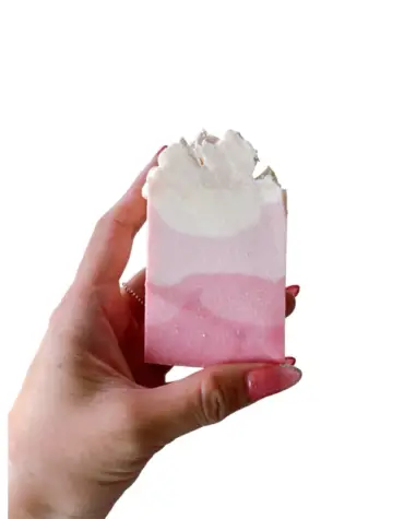 สบู่น้ำมันธรรมชาติแฮนด์เมด กลิ่นน้ำนมข้าว สูตรกวนเย็น กลิ่นหอม