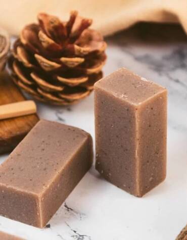 สบู่สครับกาแฟ 2 ก้อน สำหรับขัดผิวกาย แพ็ค 2 ก้อน